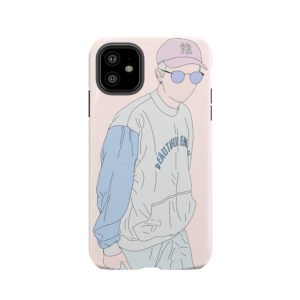 Bts Rap Monster Fashion Lineart #1 Tough Phone Case