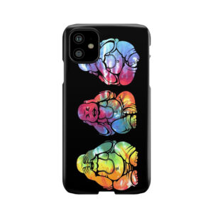 Buddhas: See No, Hear No, Speak No Evil (Vertical) Phone Case