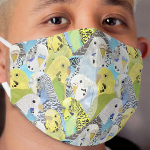 Budgie Parakeets Cloth Face Mask