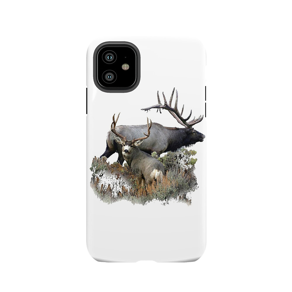 Bull Elk And Mule Deer Buck Tough Phone Case