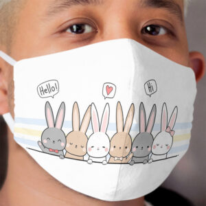 Bunny Lover Cloth Face Mask 2