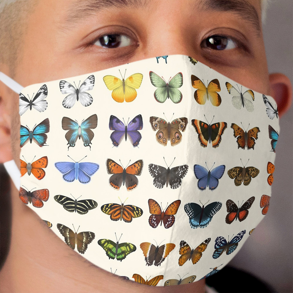 Butterflies of North America Cloth Face Mask