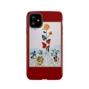 Butterfly Rose : Vintage Abstract Dali Painting Print Tough Phone Case