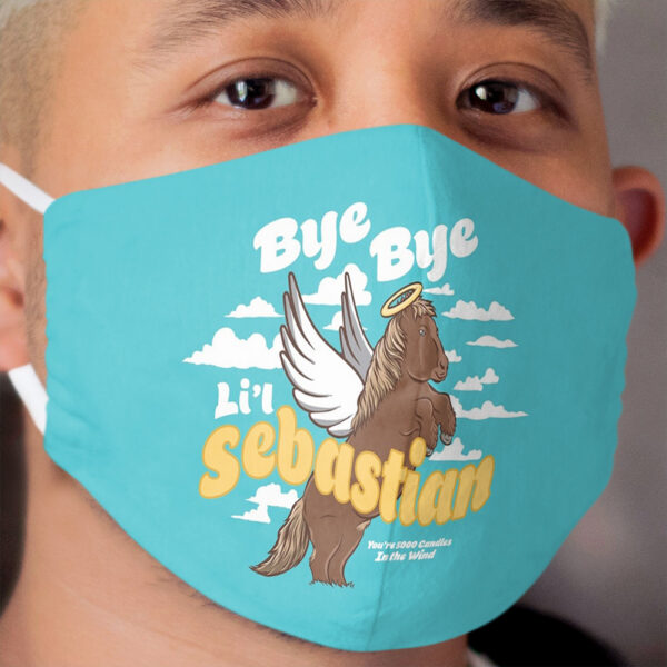 Bye Bye Lil' Sebastian Parks and Rec Andy Dwyer Mouserat Cloth Face Mask