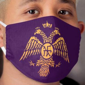 Byzantine Eagle Symbol Flag Cloth Face Mask