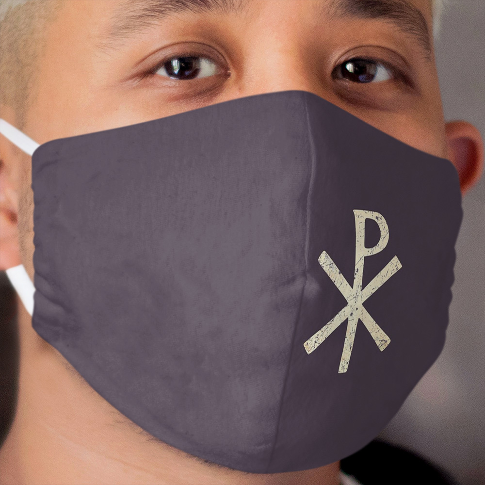 Byzantine Empire Chi Rho Cloth Face Mask