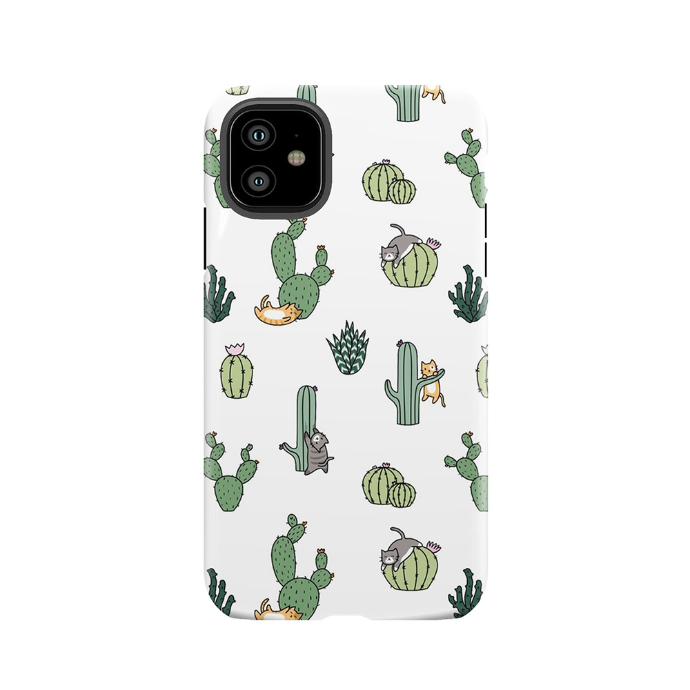 Cacti Cats Tough Phone Case