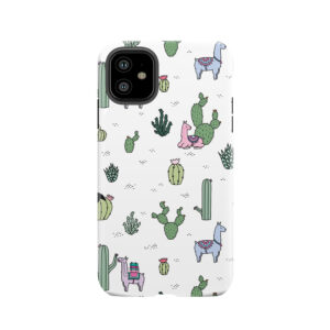 Cacti Llamas Tough Phone Case