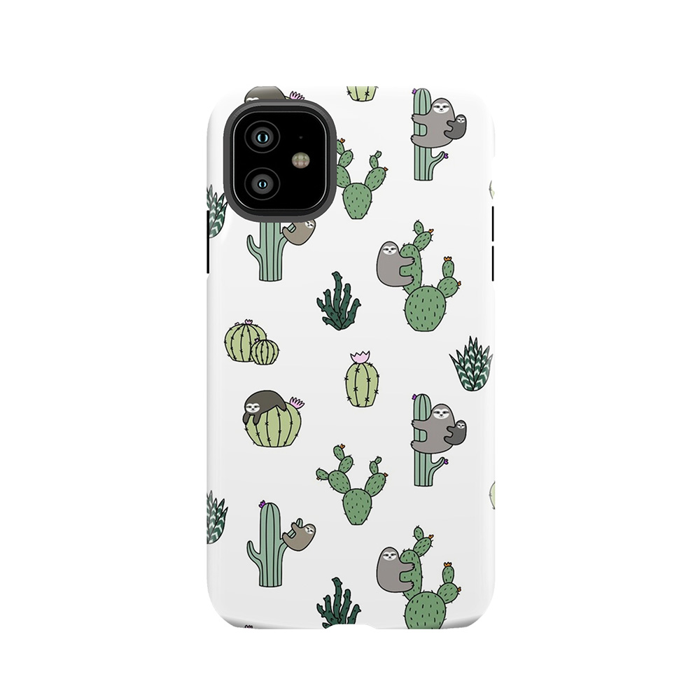 Cacti Sloths Tough Phone Case