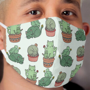 Cactus Cats Cloth Face Mask