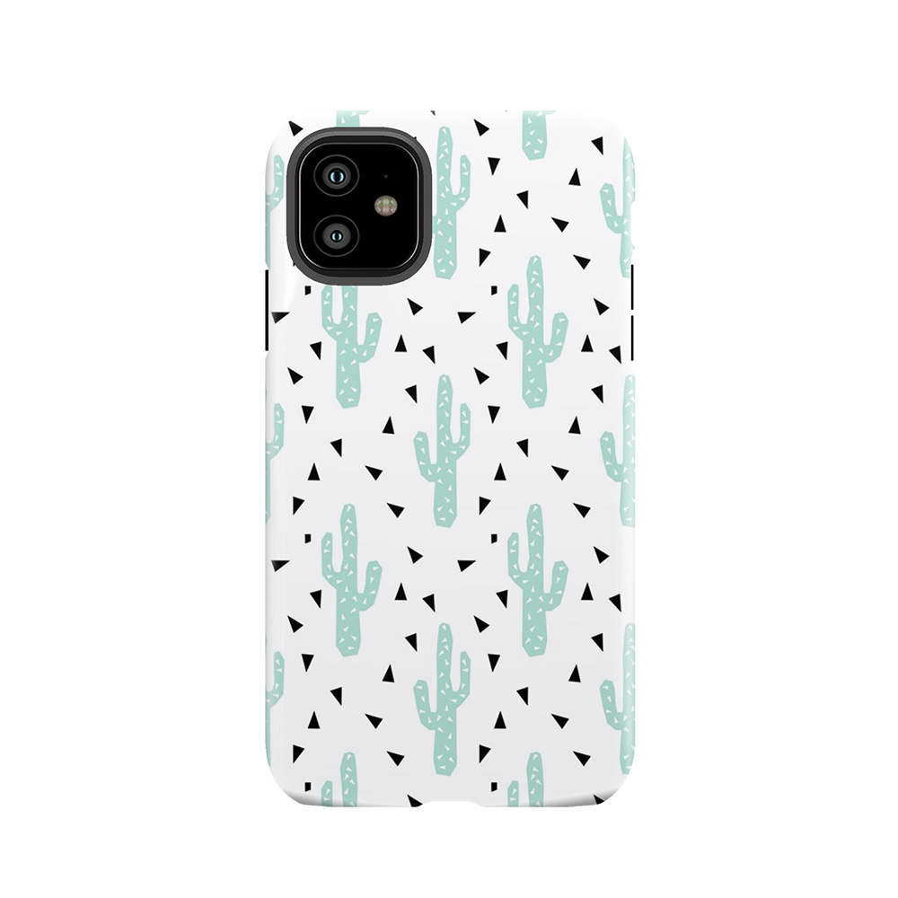 Cactus - Modern Minimal Pattern Print Triangles Geometric Trendy Hipster Coachella Festival Tough Phone Case