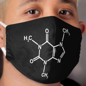 Caffeine Molecule Cloth Face Mask