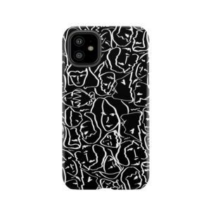 Call Me By Your Name Elios Shirt Faces In White Outlines On Black Cmbyn Tough Phone Case