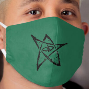 Call of Cthulhu, The Elder Sign - Ink Black Cloth Face Mask