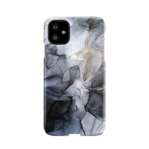 Calm But Dramatic Light Monochromatic Black & Grey Abstract Phone Case