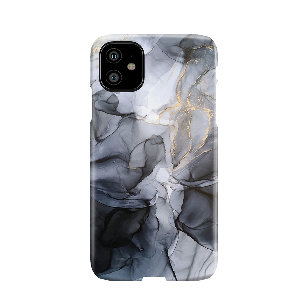 Calm But Dramatic Light Monochromatic Black & Grey Abstract Phone Case