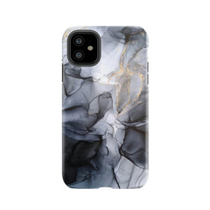Calm But Dramatic Light Monochromatic Black & Grey Abstract Tough Phone Case