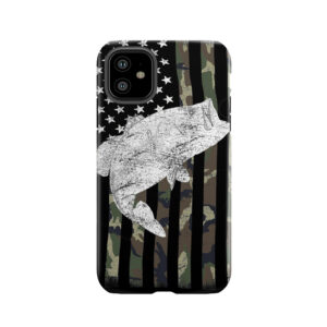 Camouflage Flag Bass Fishing Angler Tough Phone Case