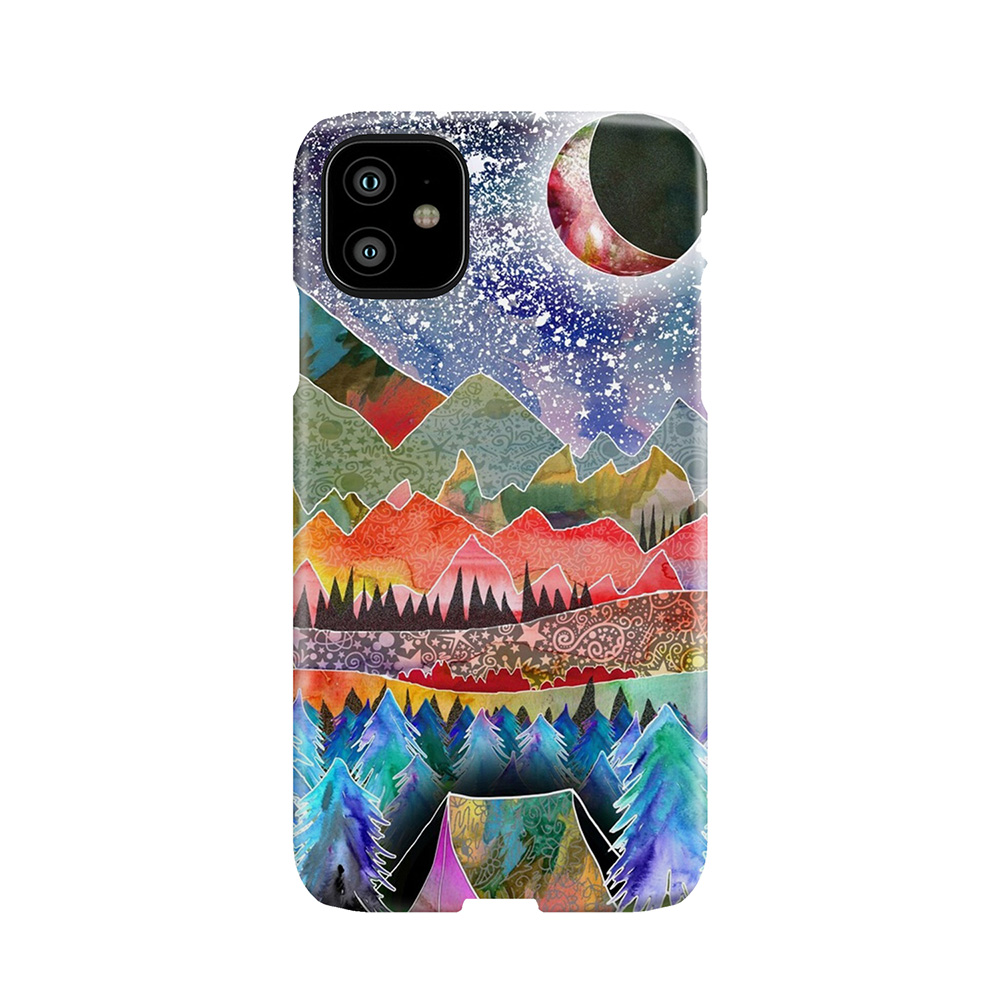 Camping Under The Moon Phone Case