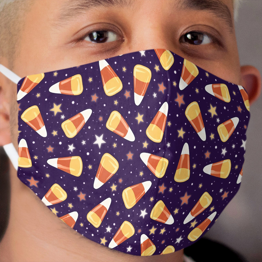 Candy Corn Dreams Cloth Face Mask