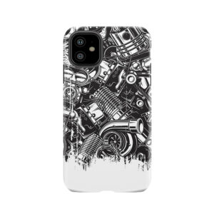 Car Parts Collage Car Enthusiast Tough Phone Case