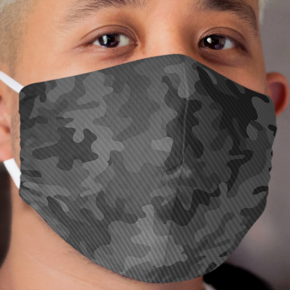 Carbon camouflage design Cloth Face Mask