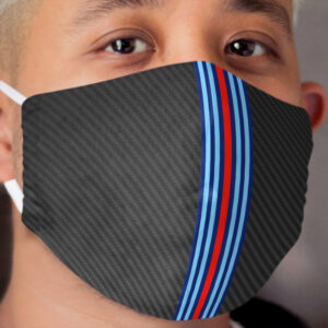 Carbon Fiber Racing Stripes 3 Cloth Face Mask