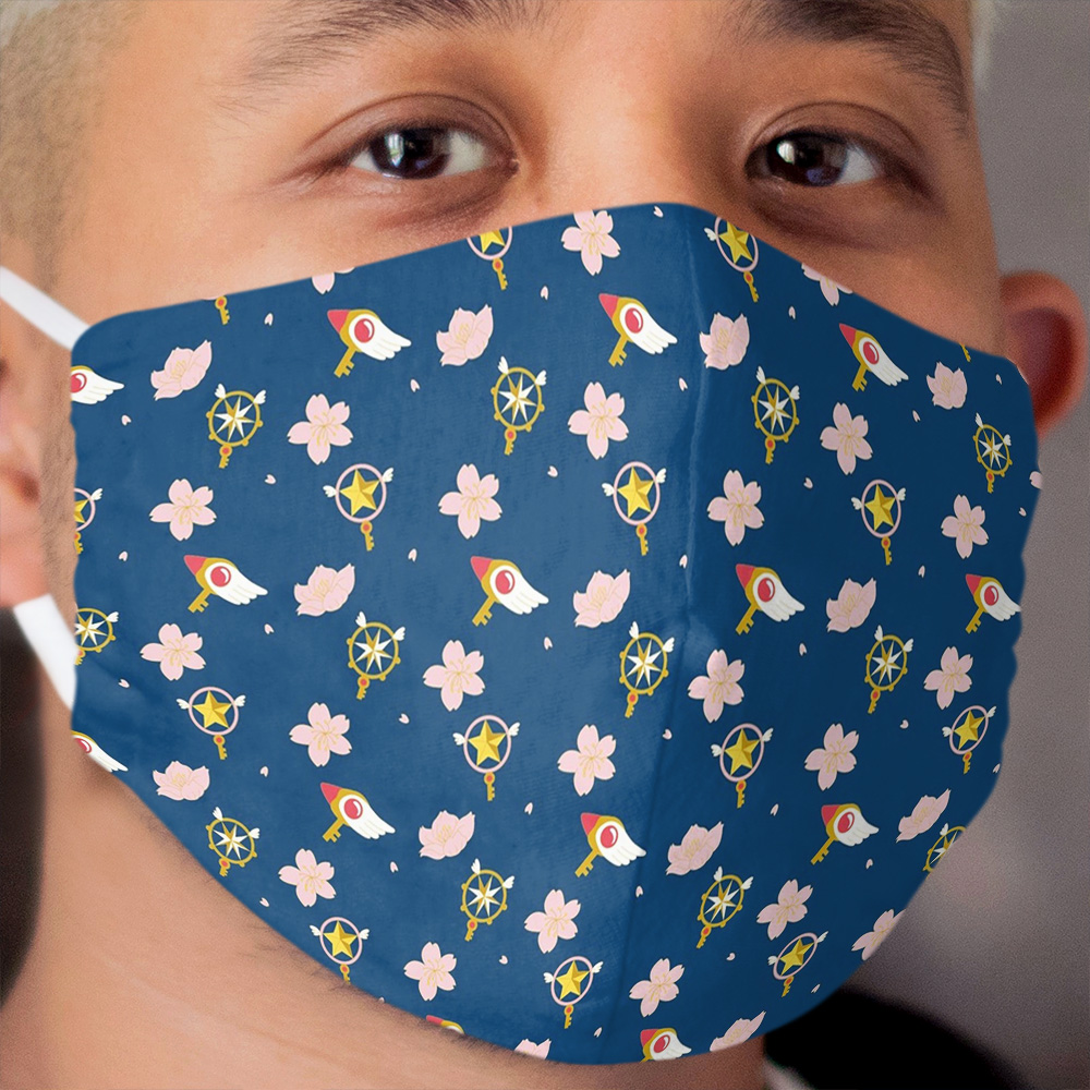 Card Captor Sakura - Staff Pattern Cloth Face Mask