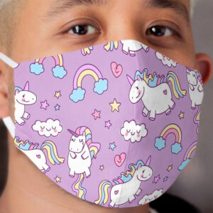 Cartoon Unicorn Cloth Face Mask