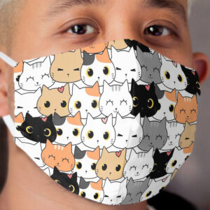 Cat Pattern Home Safe Cloth Face Mask