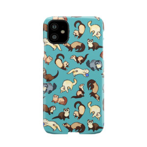 Cat Snakes In Blue Phone Case