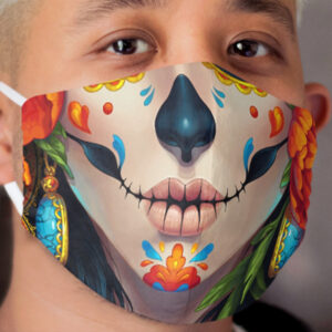 Catrina Cloth Face Mask Sugar Skull Cloth Face Mask