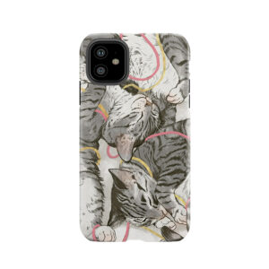 Cats /Rose And Gold Tough Phone Case