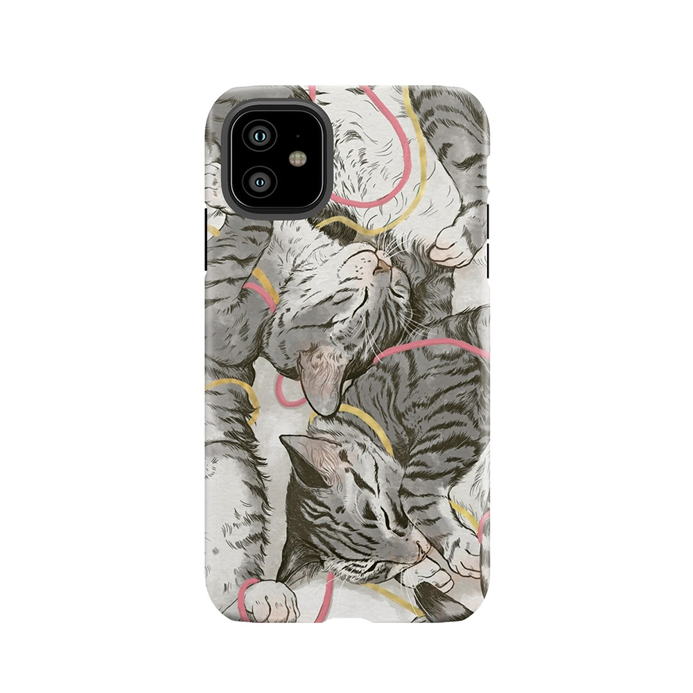 Cats /Rose And Gold Tough Phone Case