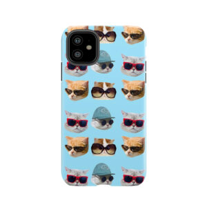 Cats With Glasses Stickers Pack Tough Phone Case