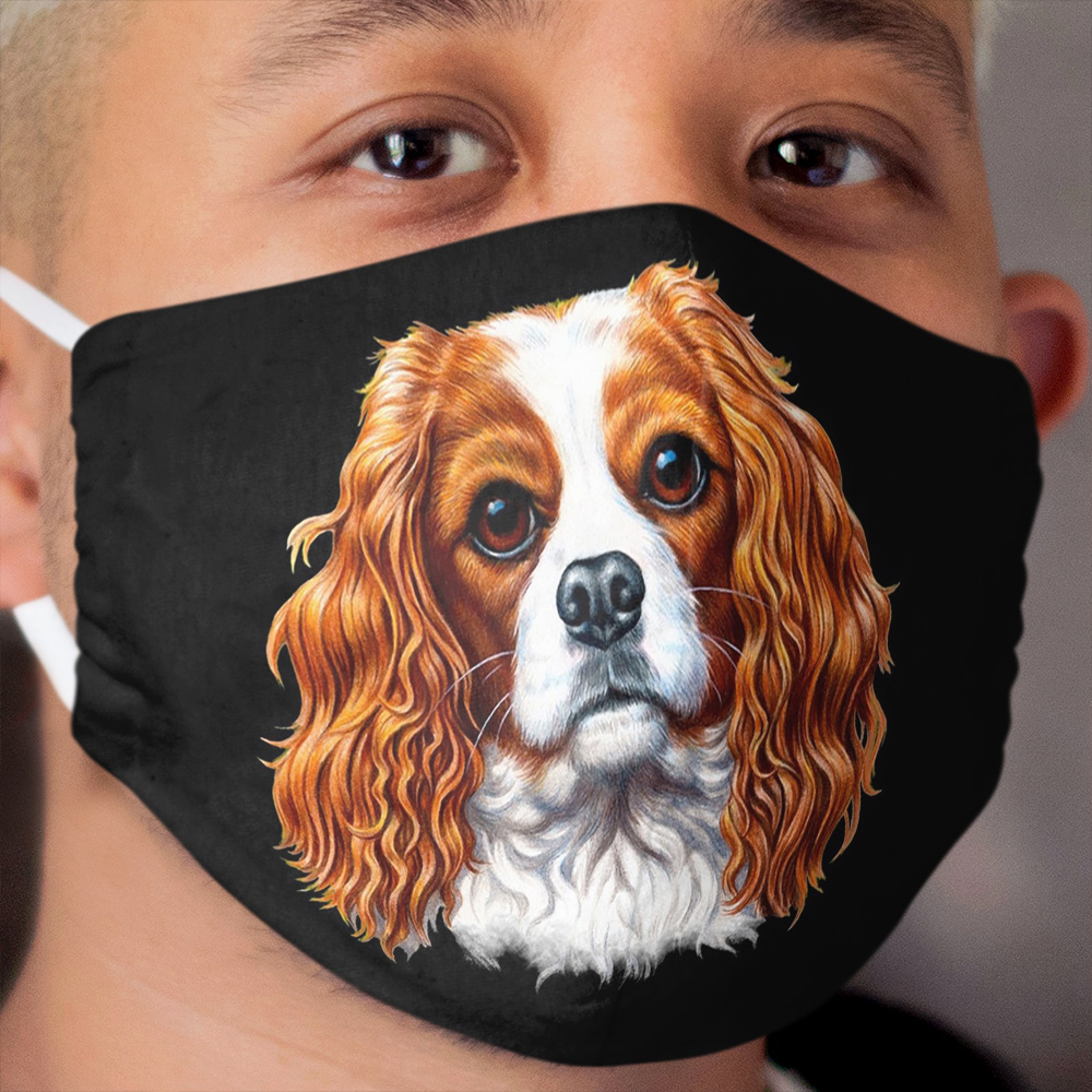 Cavalier King Charles Spaniel Full-Cloth Face Mask