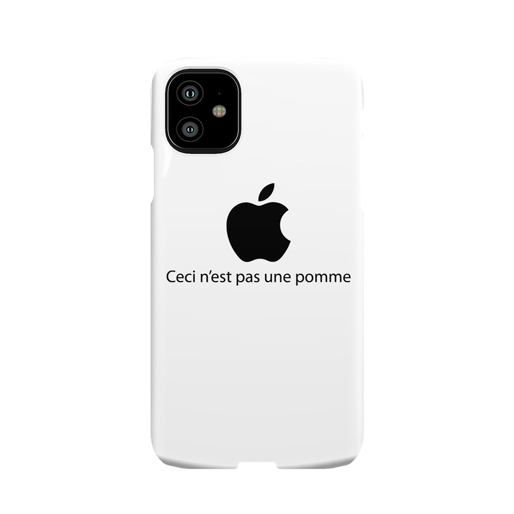 Ceci N'Est Pas Une Pomme Phone Case