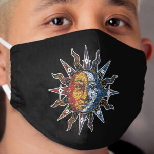 Celestial Mosaic Sun/Moon Cloth Face Mask