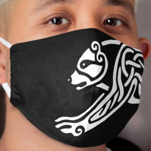 Celtic Bear Cloth Face Mask