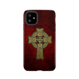Celtic Cross In Gold Colors Tough Phone Case