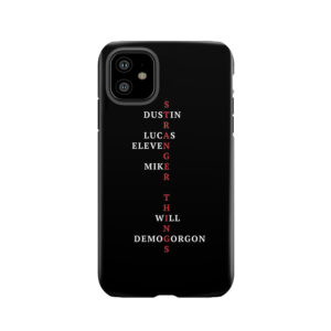 Character Names (White) Tough Phone Case