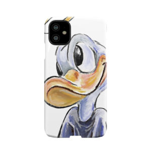 Charcoal And Oil - Angel Donald Duck Phone Case