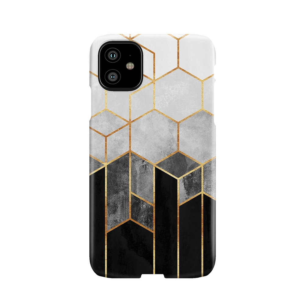 Charcoal Hexagons Phone Case
