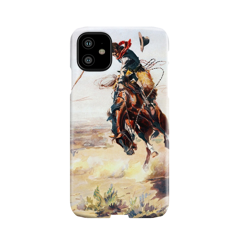 Charles Marion Russell A Bad Hoss Phone Case