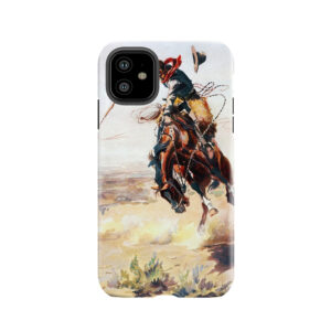 Charles Marion Russell A Bad Hoss Tough Phone Case