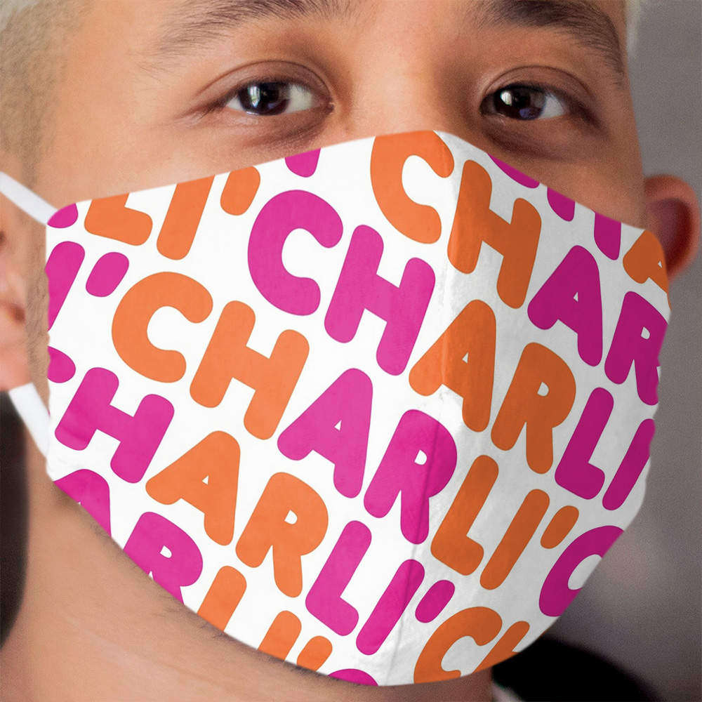 Charli' Dunkin' Pattern Cloth Face Mask