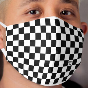 Checkered Cloth Face Mask 2