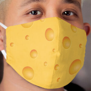 Cheese Head graphic texture Cloth Face Mask