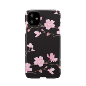 Cherry Blossom - Black Phone Case