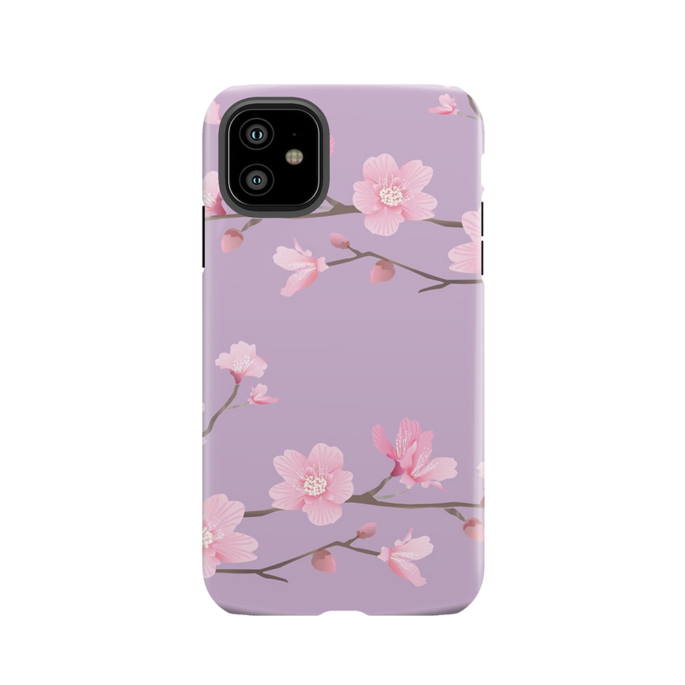 Cherry Blossom - Pastel Purple Tough Phone Case